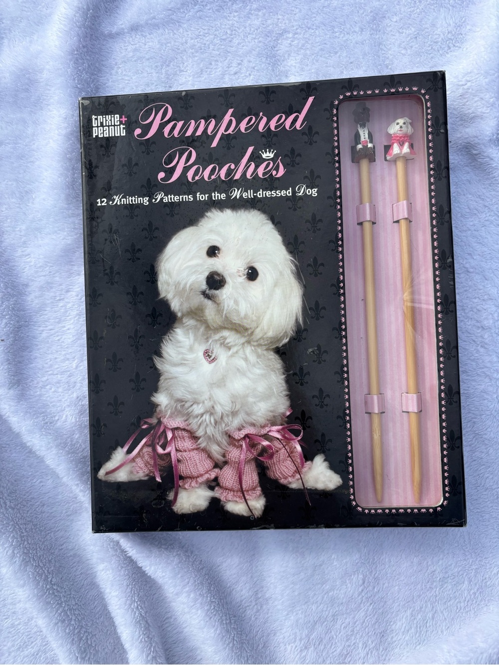 Pampered Pooches Knitting Kit - Book with 12 patterns and knitting needles